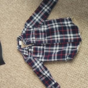 Boys Sherpa lined flannel shirt
